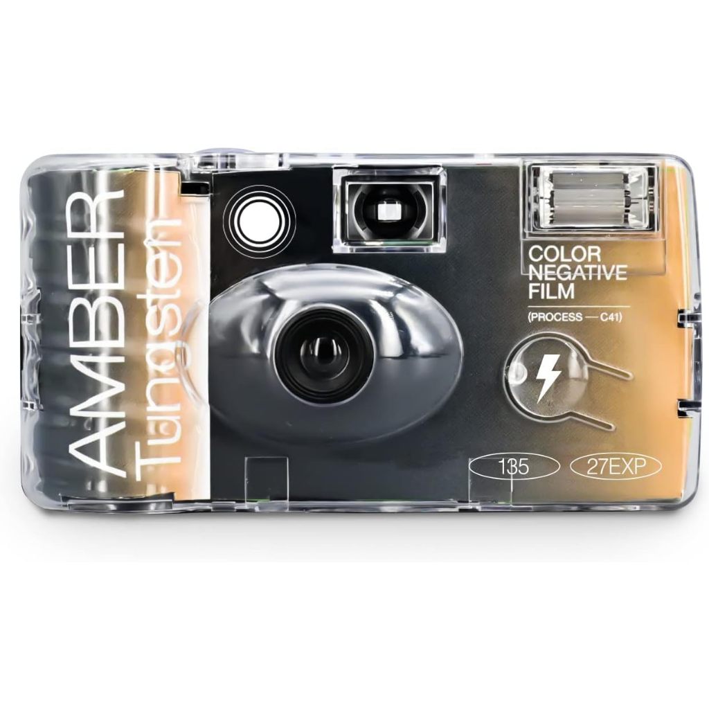 Retocolor Amber Tungsten 35mm Disposable Film Camera 27 Exposures
