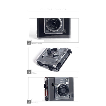 Instax Wide EVO Camera Clear Case Cover with Shoulder Strap