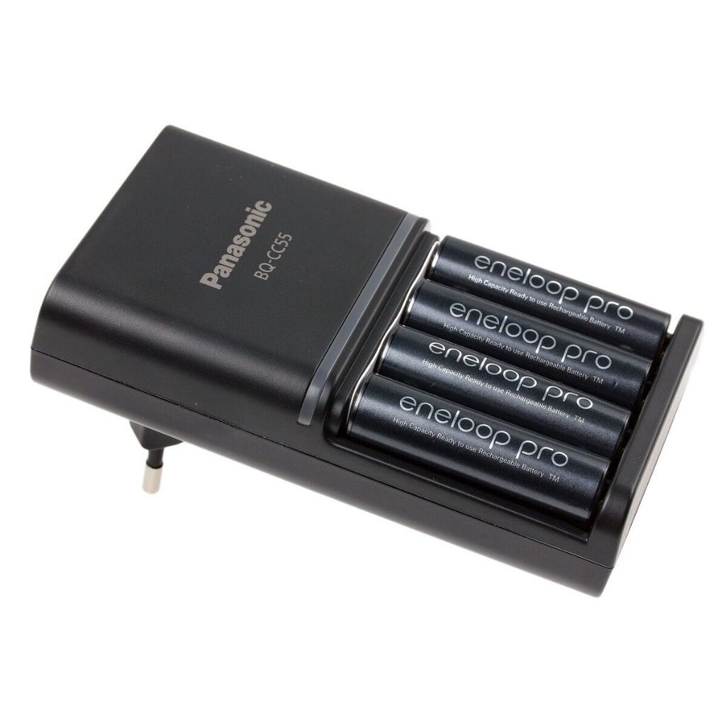 PANASONIC ENELOOP Pro BQ-CC55 2hrs Smart and Quick Charger + 4 AA Pro Eneloop