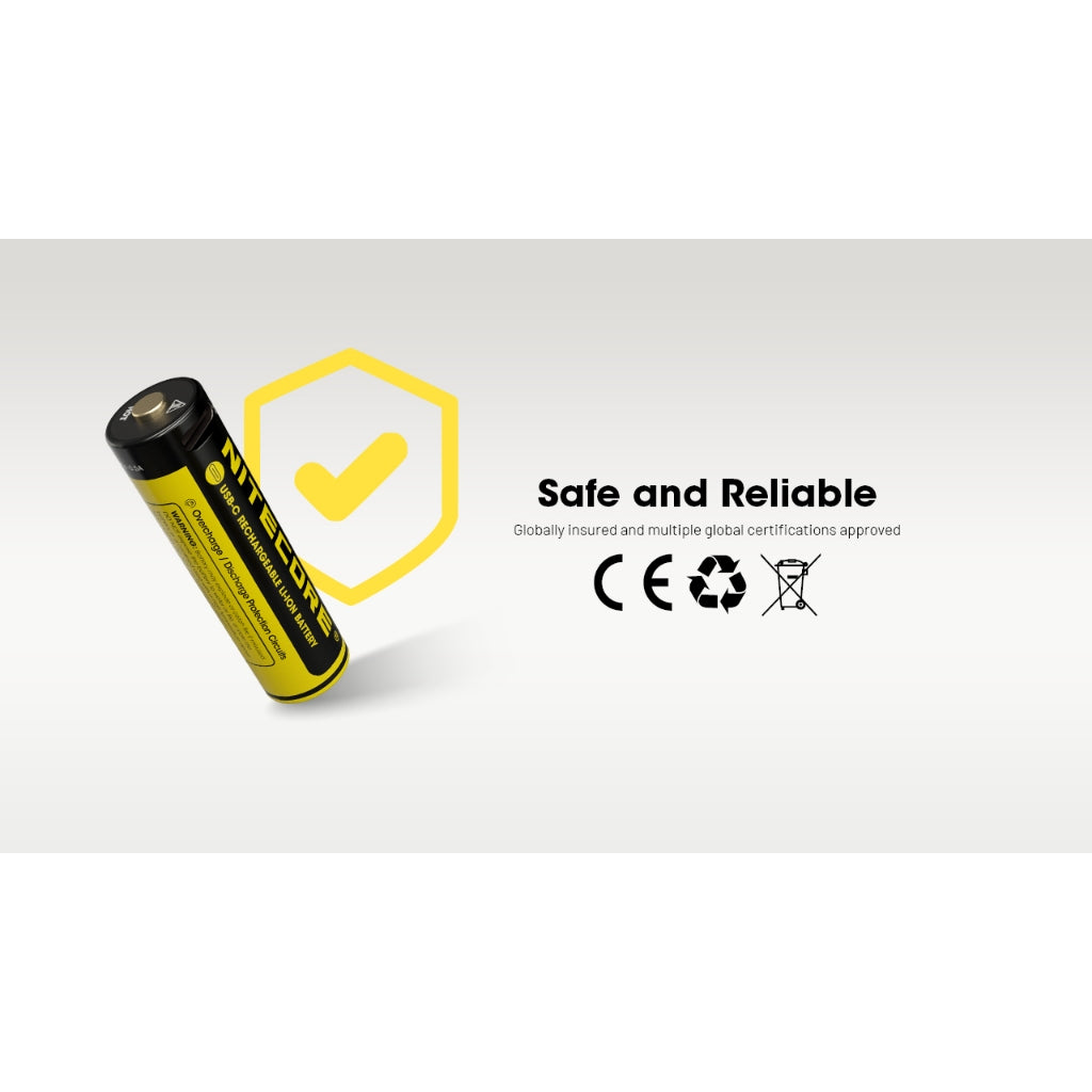 Nitecore NH2400 Rechargeable AA li-ion Battery USB-C 2400mAh