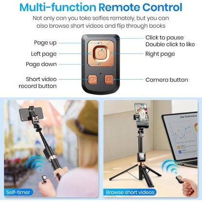 CL07 1.7m Selfie Stick Wireless Screen Monitor HD Screen Projector Tripod