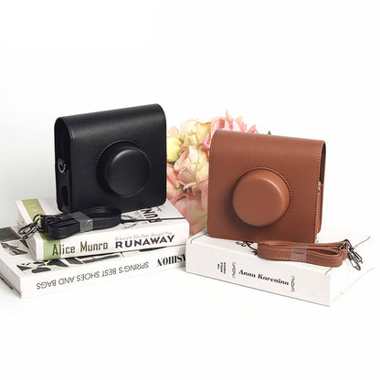 instax WIDE Evo Camera Bag with Shoulder Strap PU Leather Cover Protective Camera Case