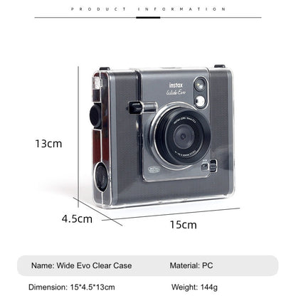 Instax Wide EVO Camera Clear Case Cover with Shoulder Strap