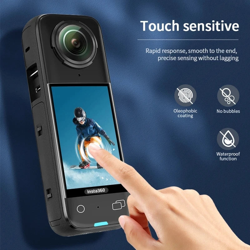 Insta360 X5 X4 Curved Tempered Glass Screen Protector Film