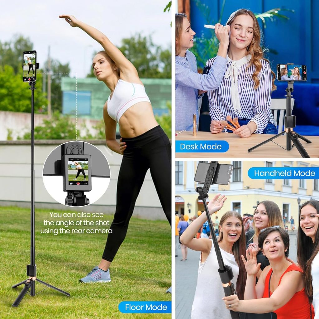 CL07 1.7m Selfie Stick Wireless Screen Monitor HD Screen Projector Tripod
