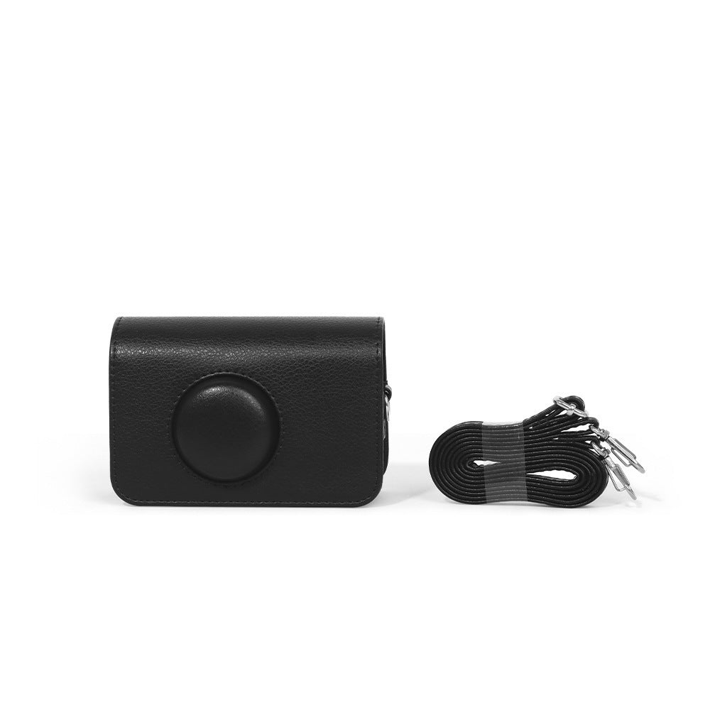 35mm Film Camera PU Leather Case Protector Camera Bag with Shoulder Strap for EKTAR H35 F9 Vibe