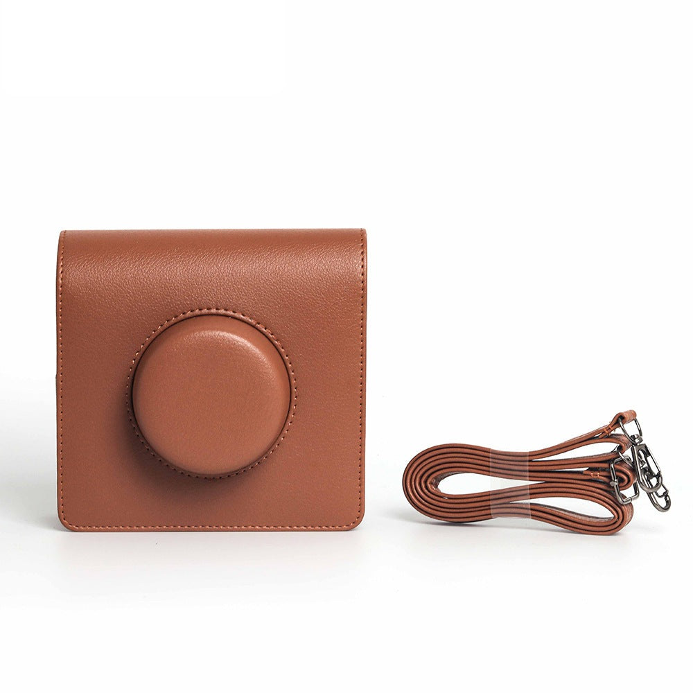 instax WIDE Evo Camera Bag with Shoulder Strap PU Leather Cover Protective Camera Case