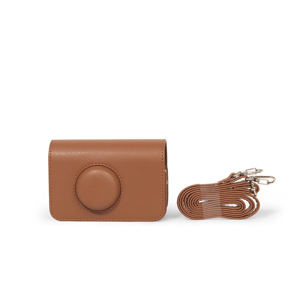 35mm Film Camera PU Leather Case Protector Camera Bag with Shoulder Strap for EKTAR H35 F9 Vibe