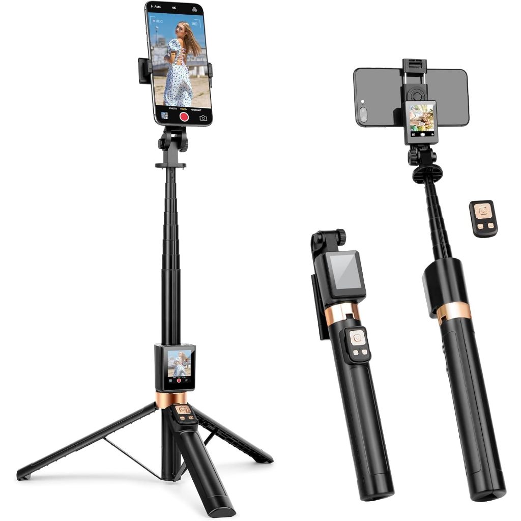 CL07 1.7m Selfie Stick Wireless Screen Monitor HD Screen Projector Tripod