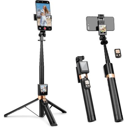CL07 1.7m Selfie Stick Wireless Screen Monitor HD Screen Projector Tripod