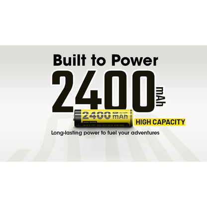 Nitecore NH2400 Rechargeable AA li-ion Battery USB-C 2400mAh