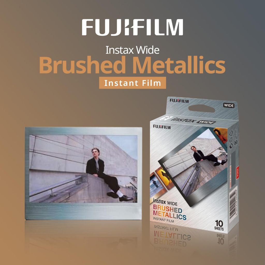 FUJIFILM INSTAX WIDE Brushed Metallics Instant Film (10 Exposures)