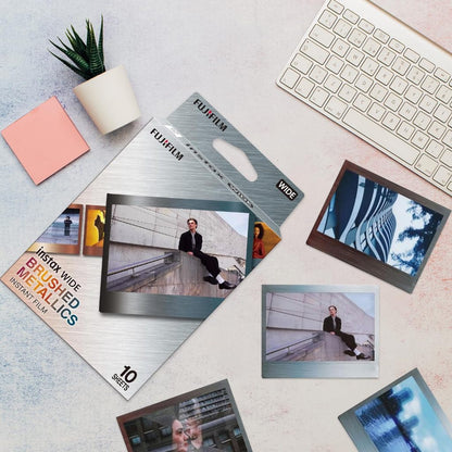 FUJIFILM INSTAX WIDE Brushed Metallics Instant Film (10 Exposures)
