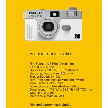 KODAK F8 ULTRA Series 35mm Film Camera