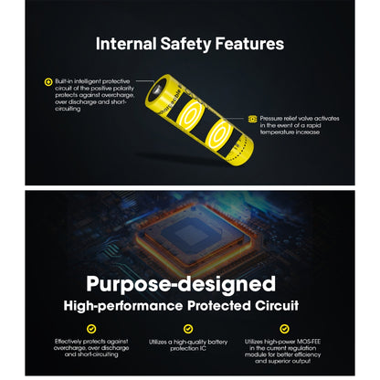 Nitecore NL2160HP 21700 Li-ion High Performance Battery 6000mAh