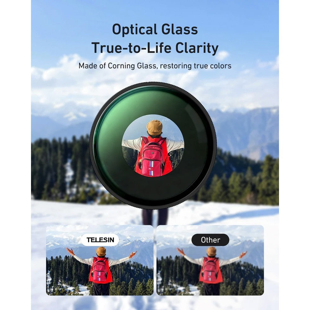 TELESIN Insta360 GO Ultra CPL ND (ND8/16/32) Filter Kit Set
