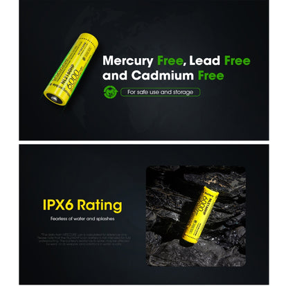 Nitecore NL2160HP 21700 Li-ion High Performance Battery 6000mAh