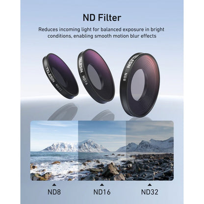 TELESIN Insta360 GO Ultra CPL ND (ND8/16/32) Filter Kit Set