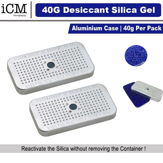 40g Blue Indicating Silica Gel in Aluminum Canister
