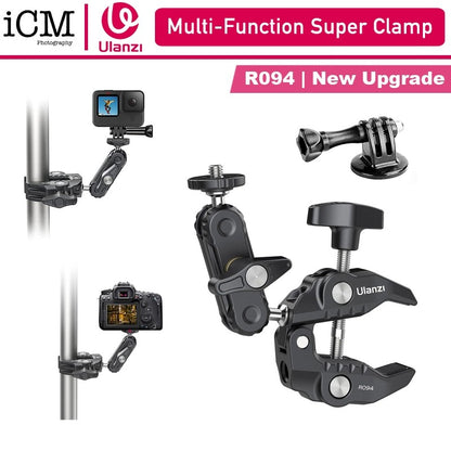 ULANZI R094 Multi-Functional Super Clamp Magic Arm Bicycle Bike Handle Bar Mount