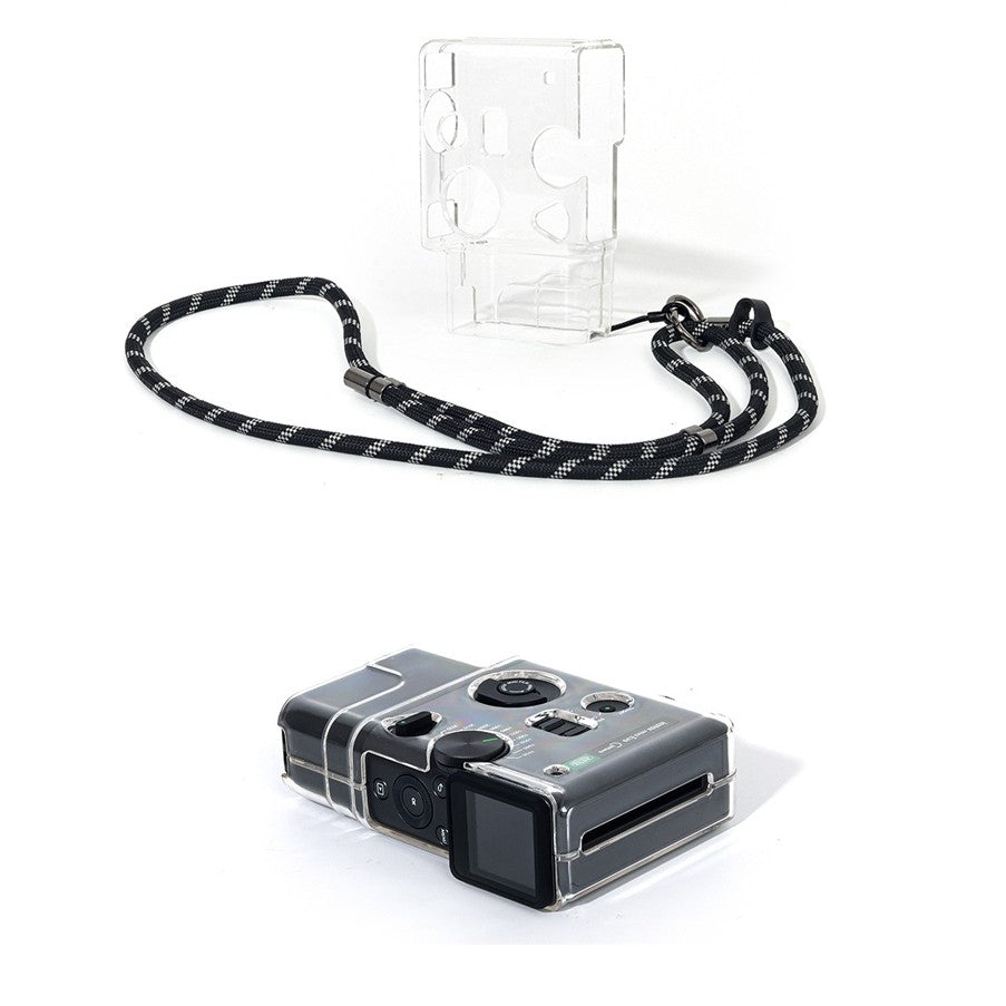 Instax Mini EVO Cinema Transparent Case Protective Camera Case with Strap