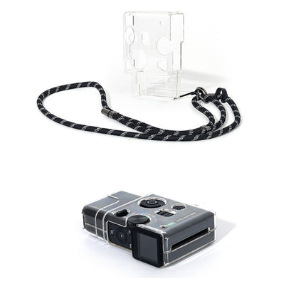 Instax Mini EVO Cinema Transparent Case Protective Camera Case with Strap
