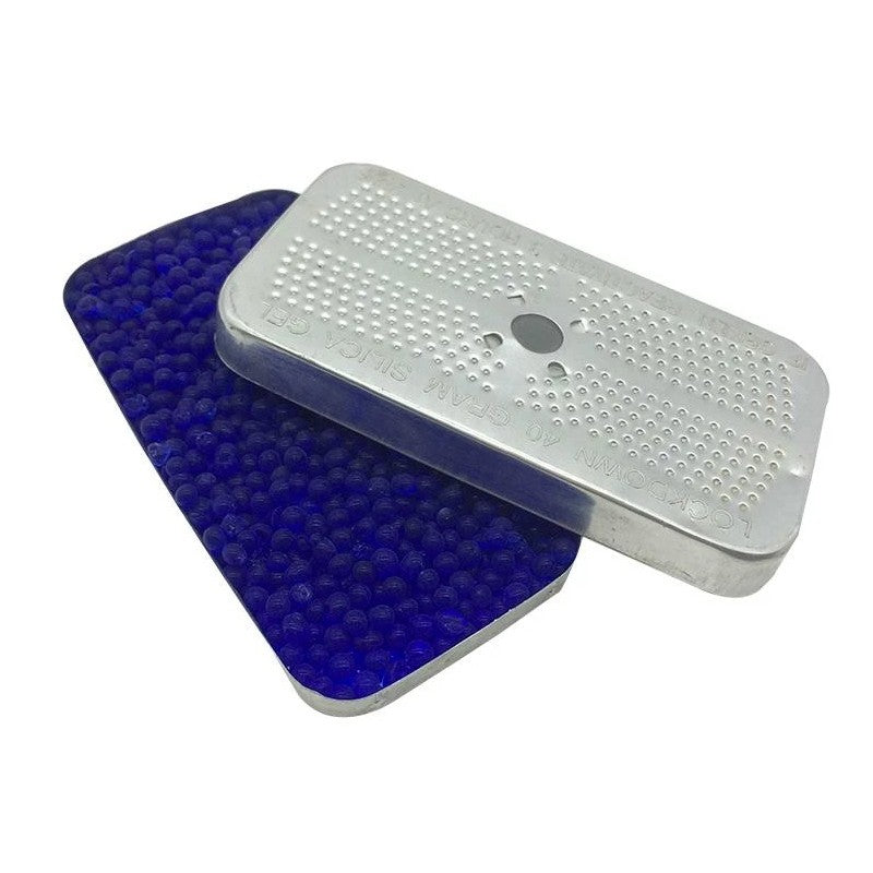 40g Blue Indicating Silica Gel in Aluminum Canister