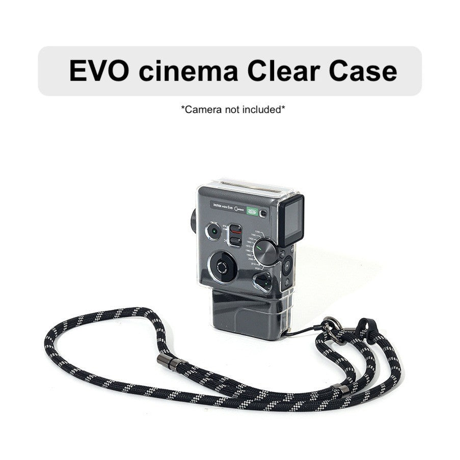 Instax Mini EVO Cinema Transparent Case Protective Camera Case with Strap