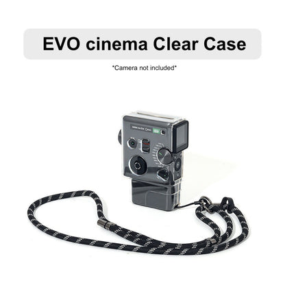 Instax Mini EVO Cinema Transparent Case Protective Camera Case with Strap