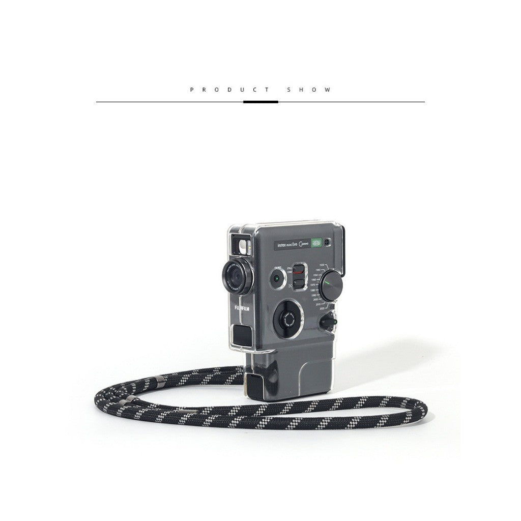 Instax Mini EVO Cinema Transparent Case Protective Camera Case with Strap