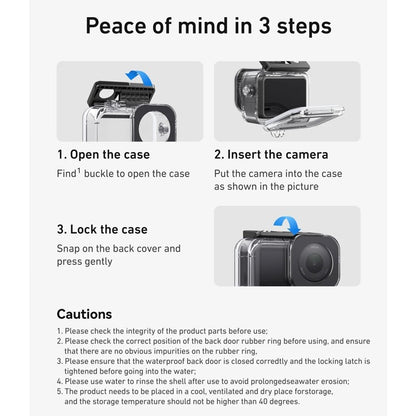 Telesin DJI Osmo Action 6 Underwater 60m Waterproof Case