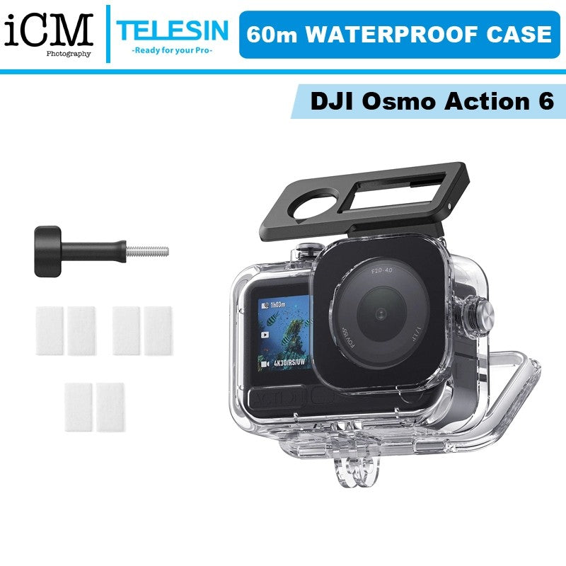 Telesin DJI Osmo Action 6 Underwater 60m Waterproof Case