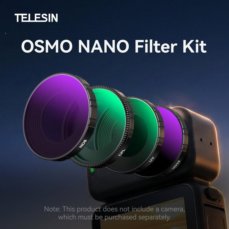 TELESIN DJI Osmo Nano ND CPL 4-Filter Kit UV Black Mist