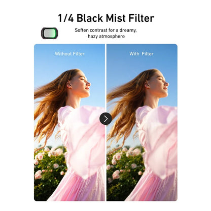 TELESIN DJI OSMO Pocket 4 Pocket 3 Magnetic Filter Kit VND + 1/4 Black Mist + Cool Rose + CPL