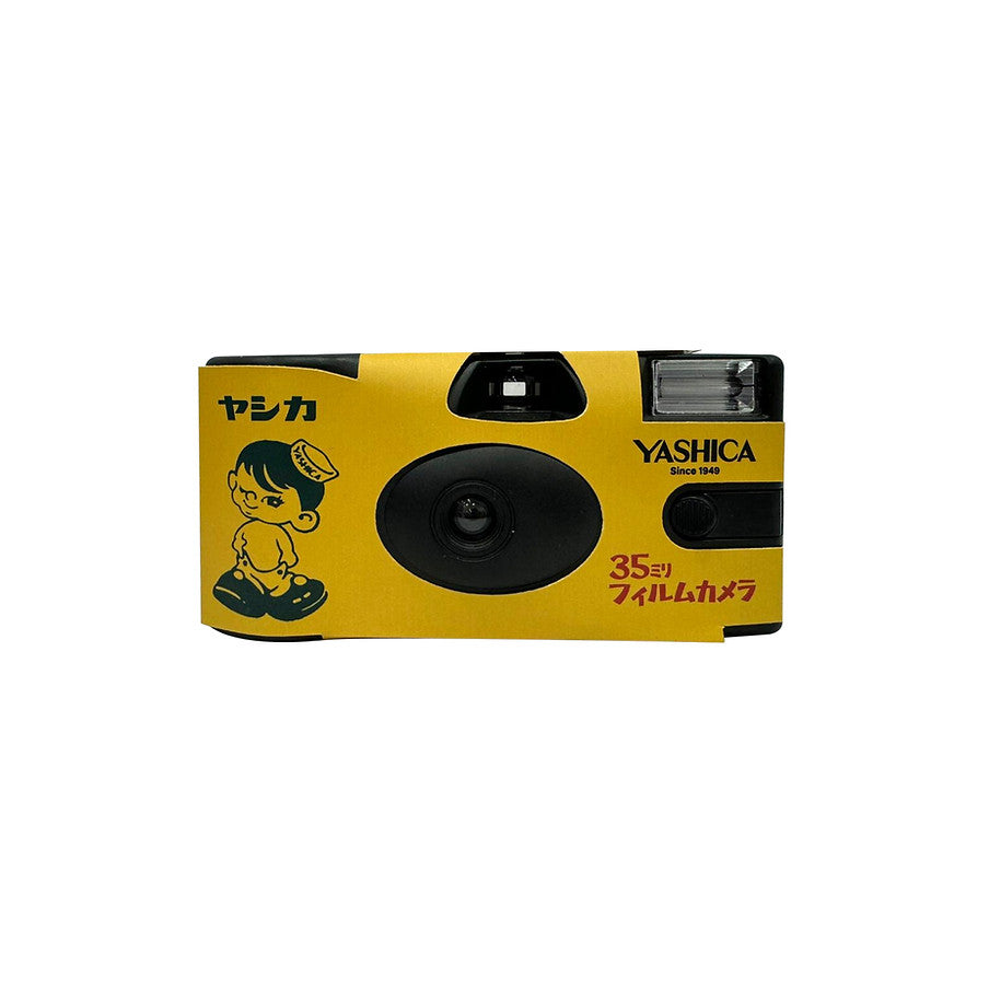 YASHICA 35mm Single Use Film Camera (Yellow YASHICA Boy)