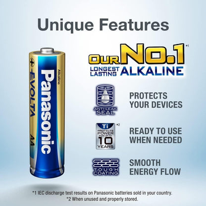 Panasonic Evolta 4pcs AA Premium Alkaline Battery LR6EG/4B