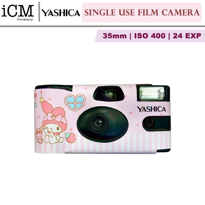YASHICA 35mm Single Use Film Camera (My Melody Clouded Comfort)