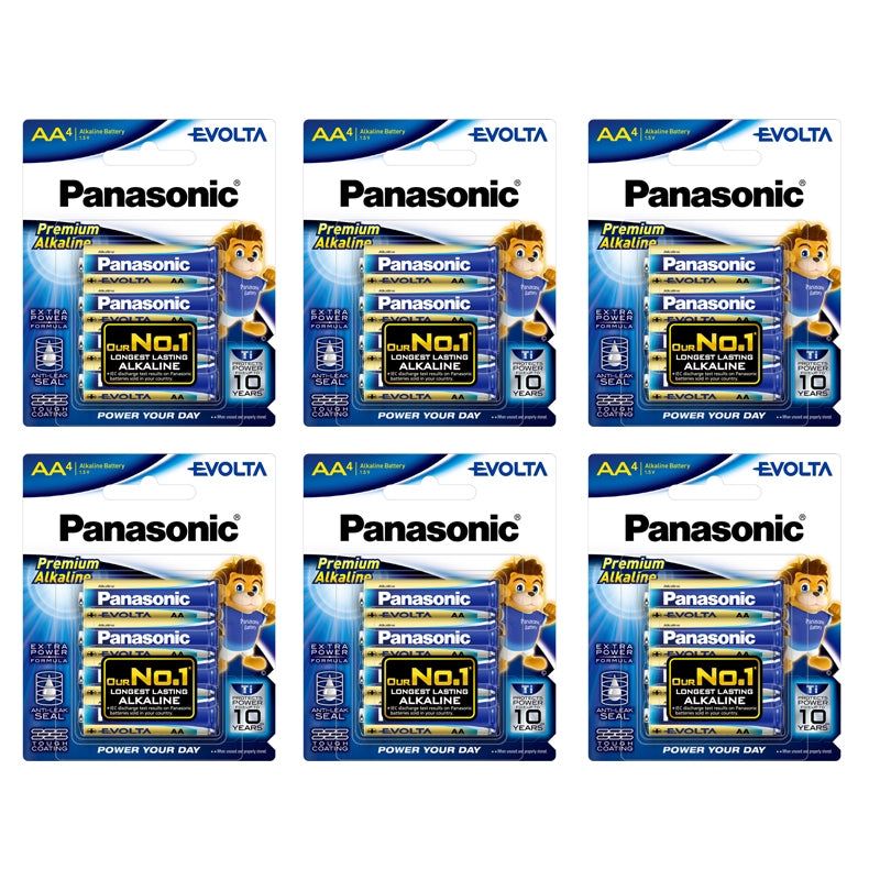 Panasonic Evolta 4pcs AA Premium Alkaline Battery LR6EG/4B