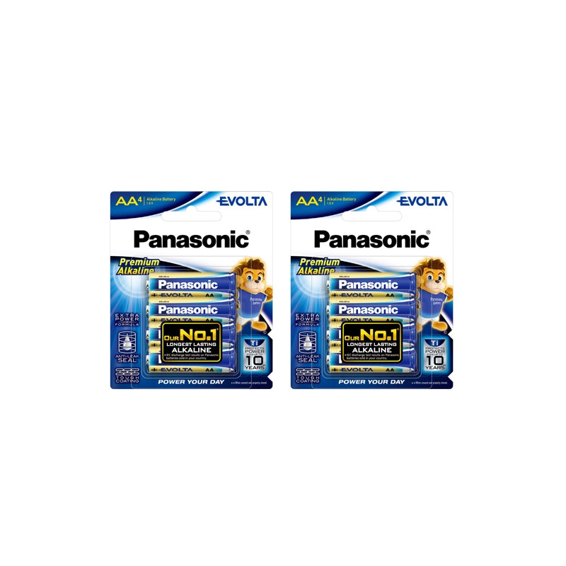 Panasonic Evolta 4pcs AA Premium Alkaline Battery LR6EG/4B