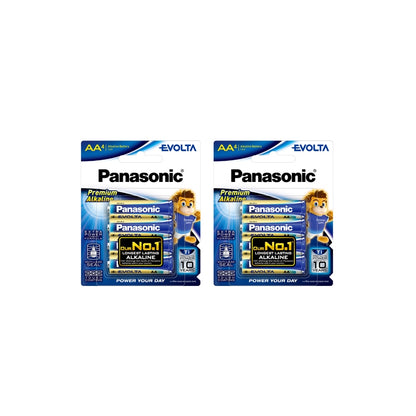 Panasonic Evolta 4pcs AA Premium Alkaline Battery LR6EG/4B