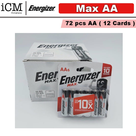 Energizer Max AA (2A) Alkaline Battery - 1 Box (72pcs)