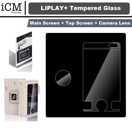 Fujifilm Liplay+ Tempered Glass Screen Protector Main Screen Top Screen Camera Lens
