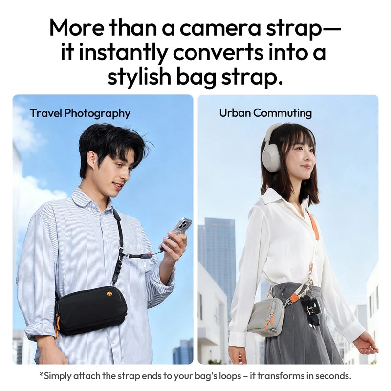 Ulanzi YF01 Y-Flex Strap with Quick Release Buckle 3-in-1 Camera Phone Strap with Charging Cable