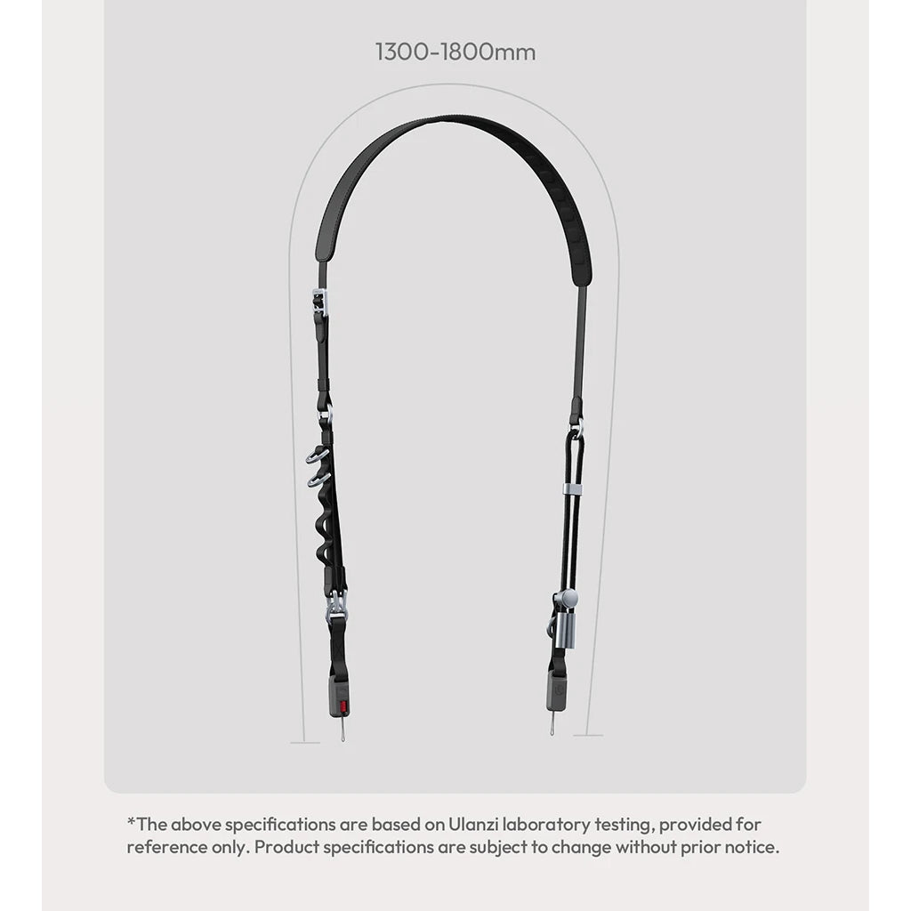 Ulanzi YF01 Y-Flex Strap with Quick Release Buckle 3-in-1 Camera Phone Strap with Charging Cable